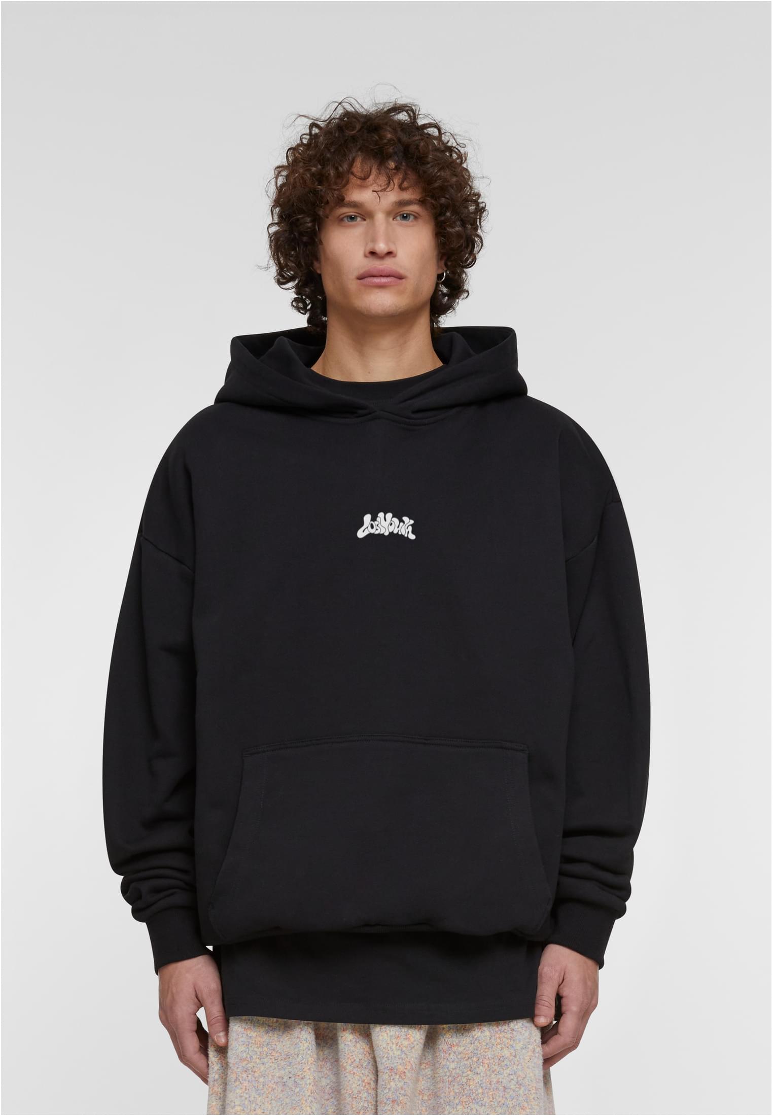 LY HOODY - BEAUTIFUL CHAOS PINK black