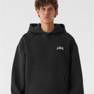 LOST YOUTH OVERSIZED HOODIE - CHAOS FLOW black
