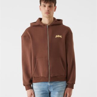 Lost Youth Zip Hoody - Western Motel chocolatebrown
