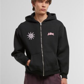 Lost Youth Oversized Zip Hoodie - With Love black