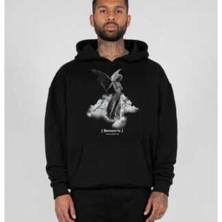 ANGEL 3.0 Heavy Hoody Oversized Essentials V.4 black von MJ GONZALES