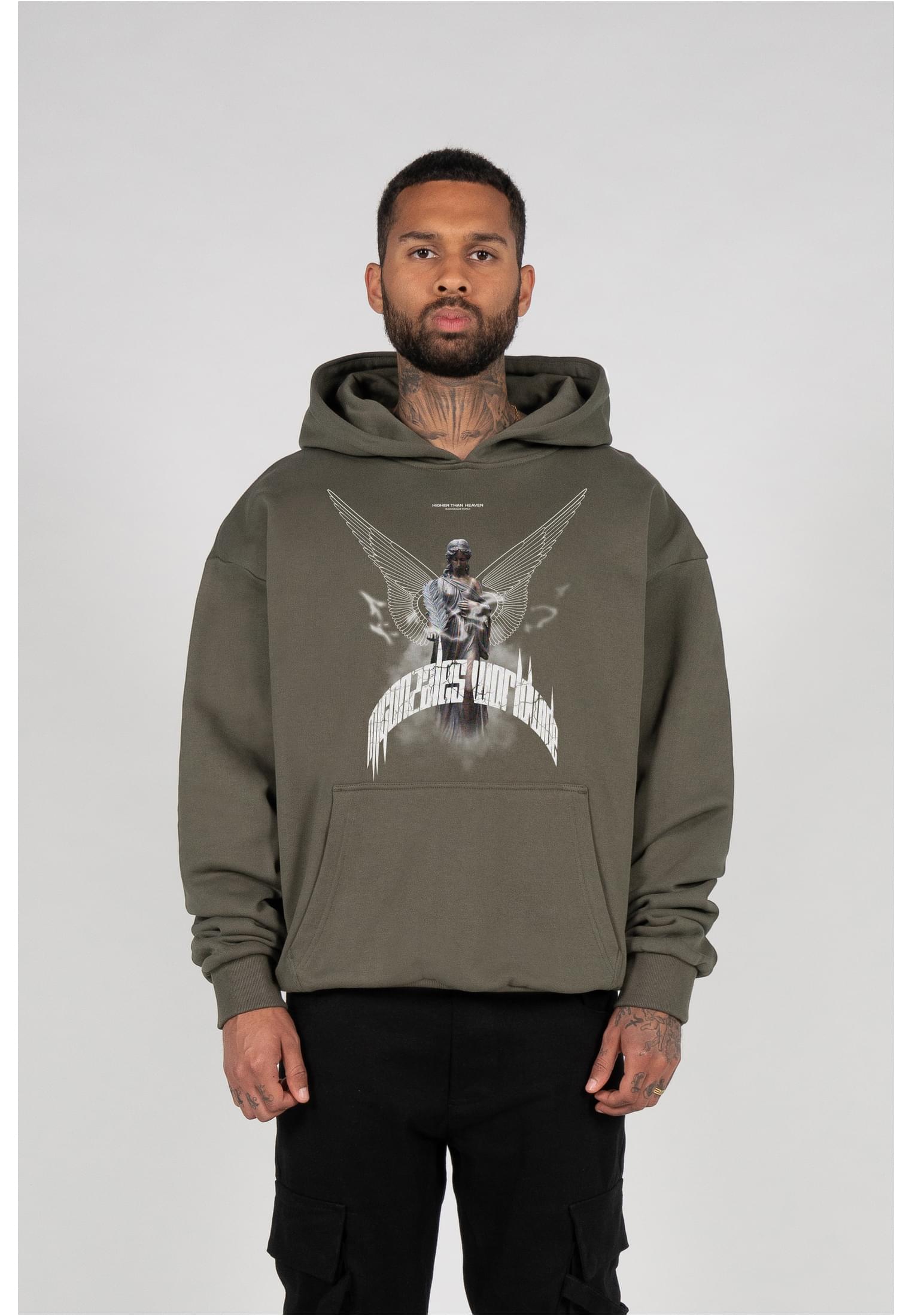 HIGHER THAN HEAVEN V.1 with Ultra Heavy Hoody olive