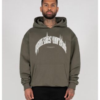 HIGHER THAN HEAVEN V.3 Ultra Heavy Hoody olive