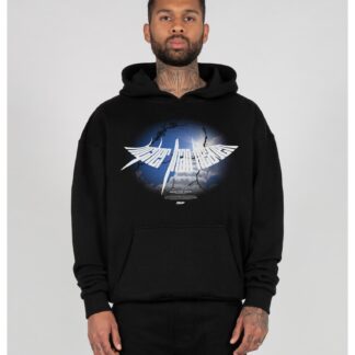 HIGHER THAN HEAVEN V.4 Ultra Heavy Hoody black von MJ GONZALES