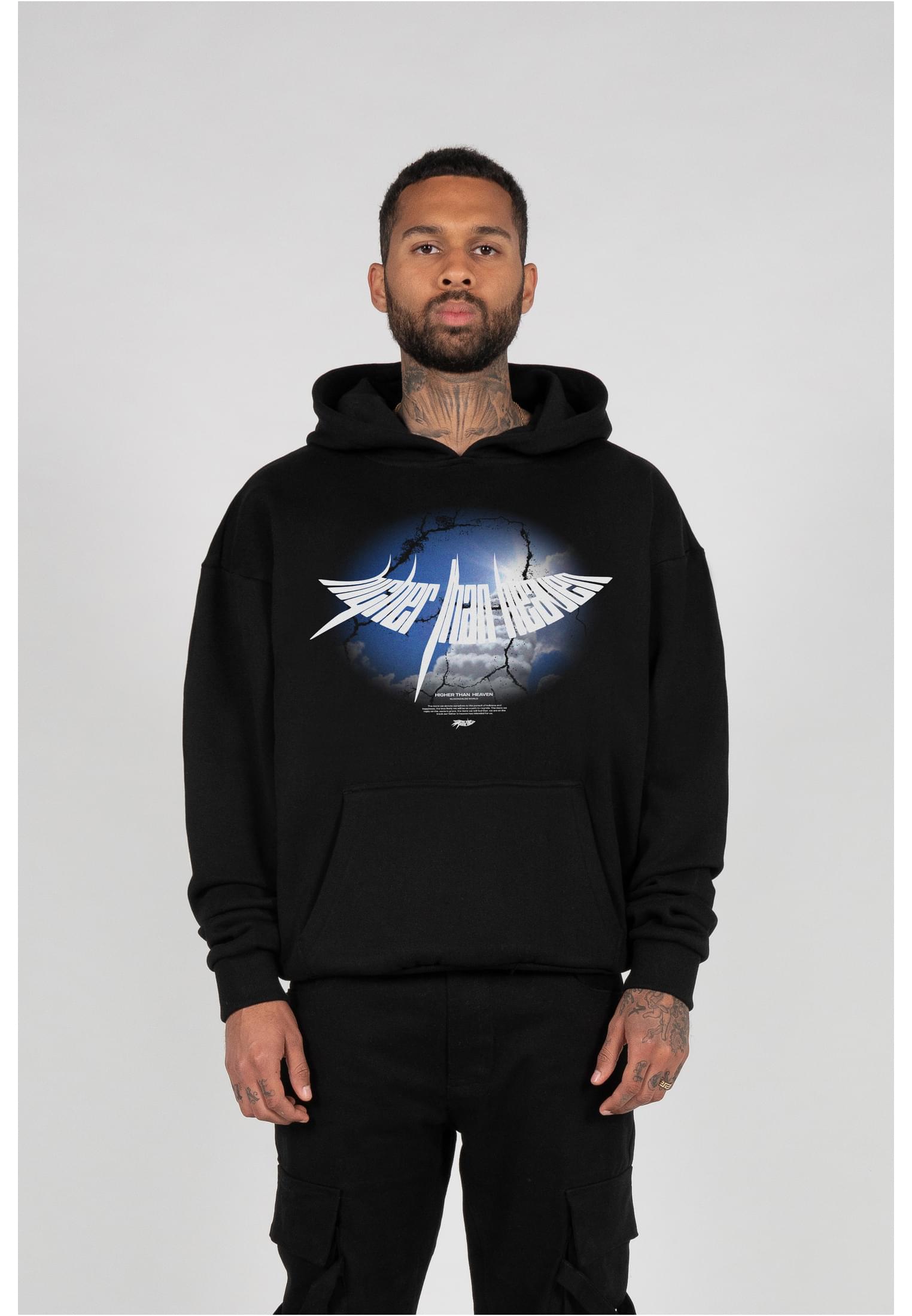 HIGHER THAN HEAVEN V.4 Ultra Heavy Hoody black