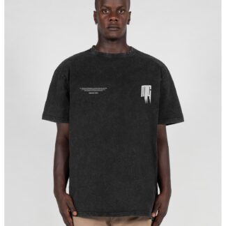 METAMORPHOSE V.2 Acid Washed Heavy Oversized Tee black von MJ GONZALES