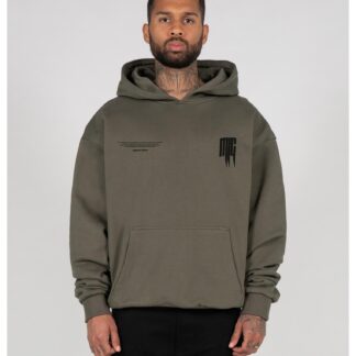 METAMORPHOSE V.2 x Heavy Oversized Hoody olive von MJ GONZALES