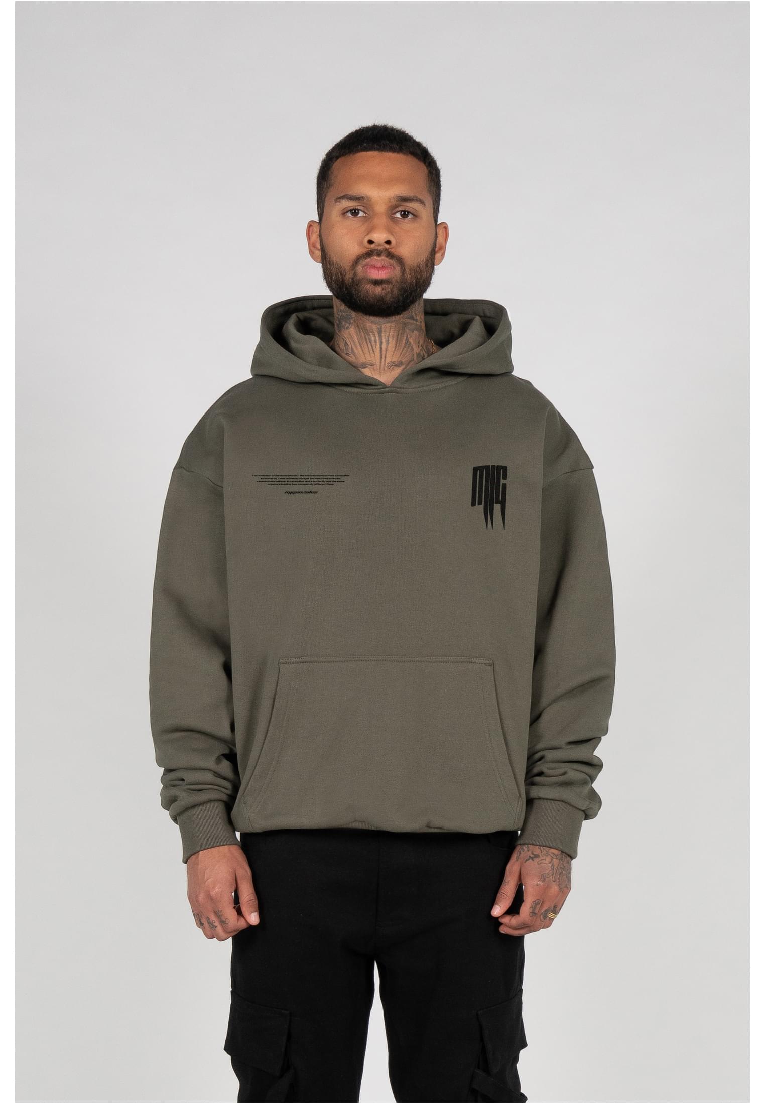 METAMORPHOSE V.2 x Heavy Oversized Hoody olive