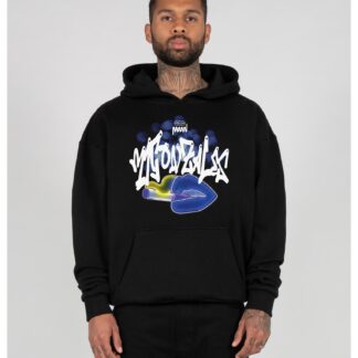 Kiss x Heavy Oversized Hoody black