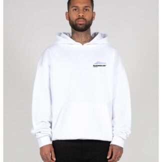Wave V.1 x Heavy Oversized Hoody white von MJ GONZALES
