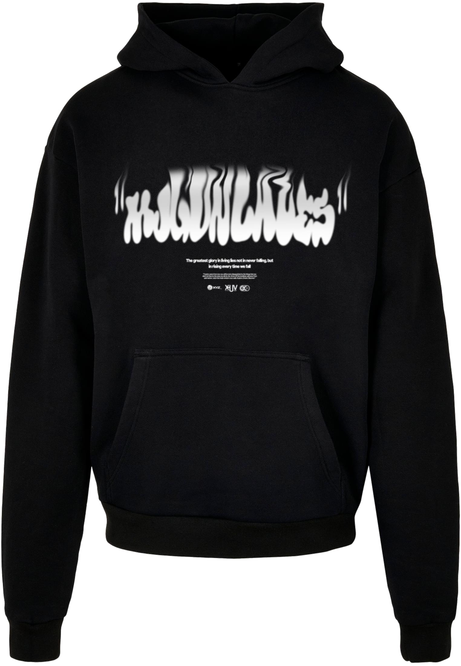 Rising x Heavy Oversized Hoody black