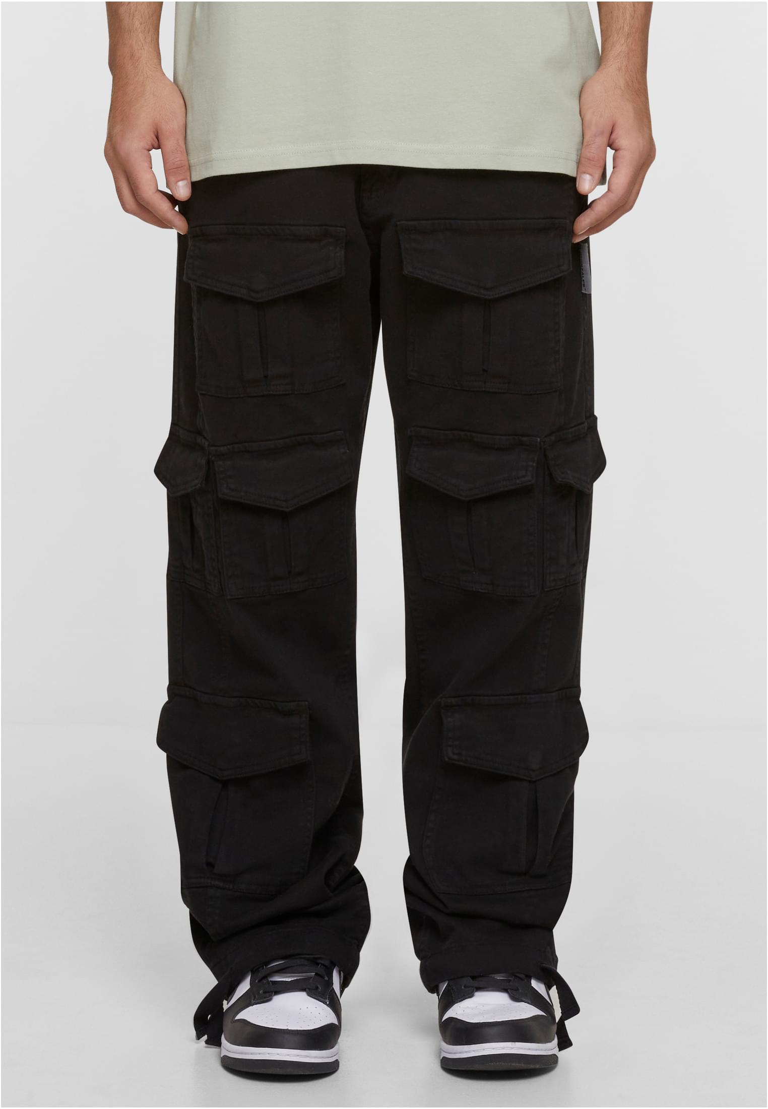 MJ Cargo Pants Multi Pocket black