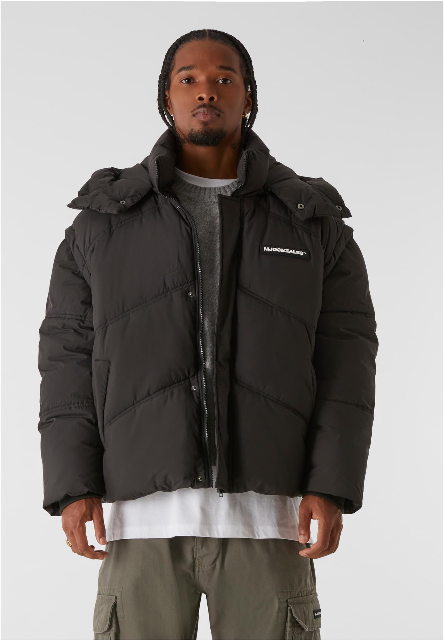 MJG ZIP-OFF PUFFER JACKET black