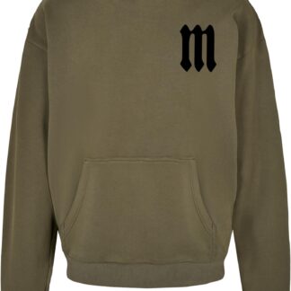 BARBED BLOOM - HEAVY OVERSIZED HOODY olive von MJ GONZALES