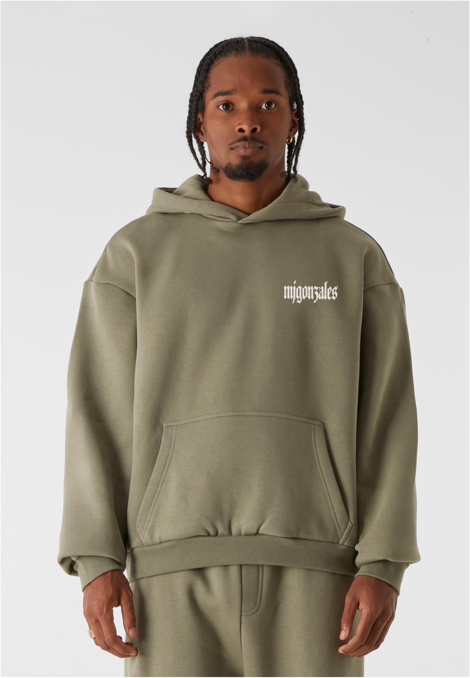 MJG Heavy Oversized Hoody - Discipline Dynasty paleolive