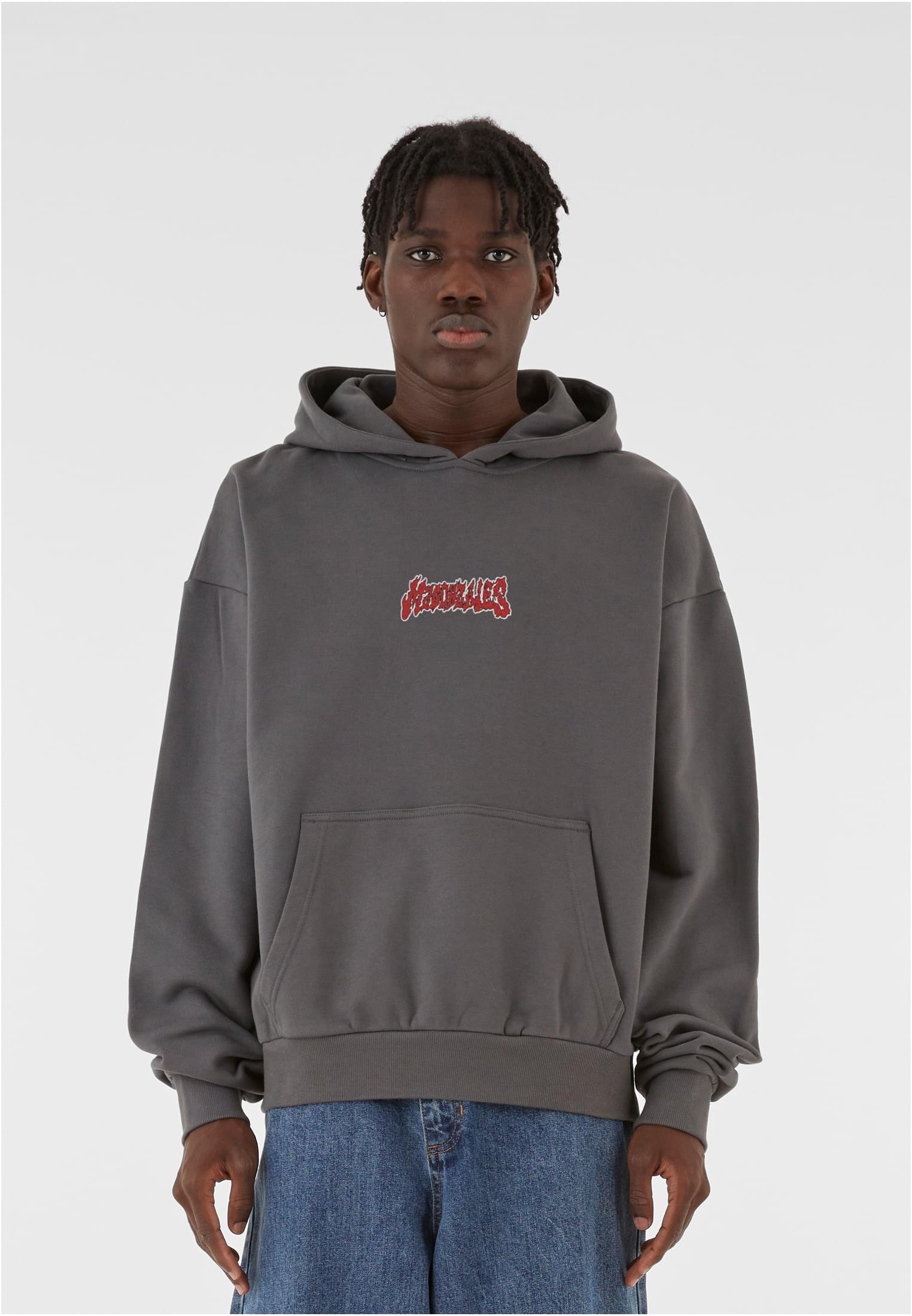 MJG Heavy Oversized Hoody - Ornament of Ashes darkgrey
