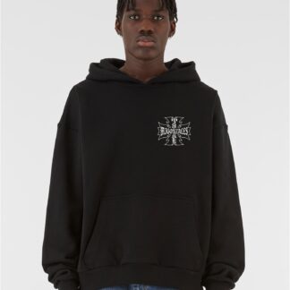MJG Heavy Oversized Hoody - Iron Cross black