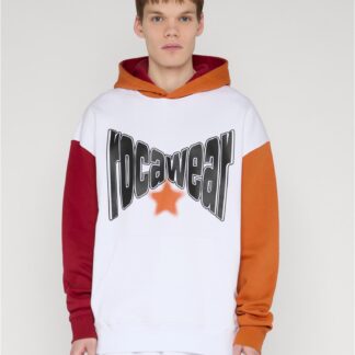 Rocawear COLORED Hoody brightwhite/reddahlia/hawaiiansunset