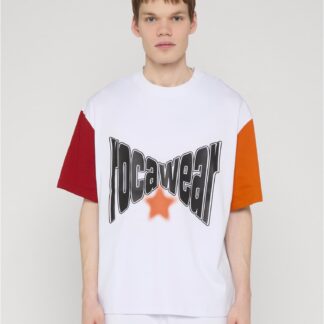 Rocawear COLORED T-Shirt brightwhite/reddahlia/hawaiiansunset