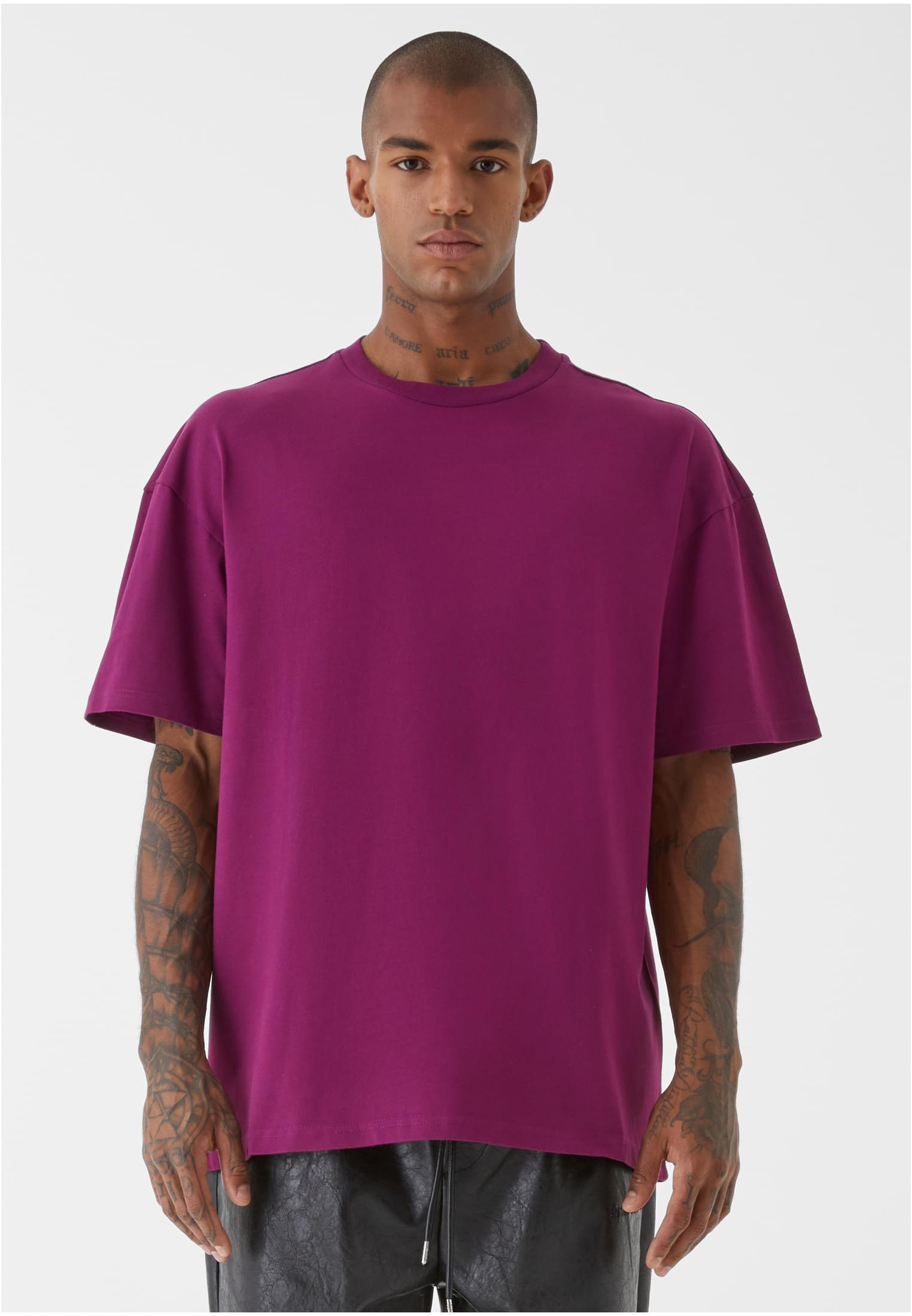 Sense Blank T-Shirt aubergine
