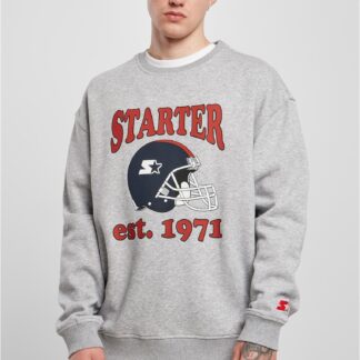 Starter Football Crewneck heathergrey von Starter Black Label