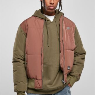 Starter Quilted Bomber Jacket bark/darkolive von Starter Black Label