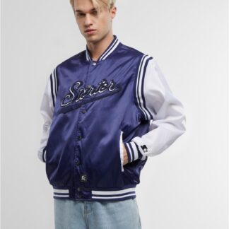 Starter Satin College Jacket deepnight von Starter Black Label